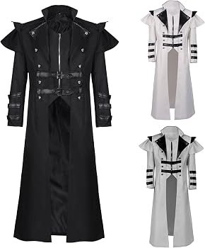 Amazon.co.jp: [hvreiop] トレンチコート メンズ ゴシック ロング